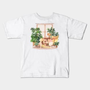 Yoga with plants 1 Kids T-Shirt